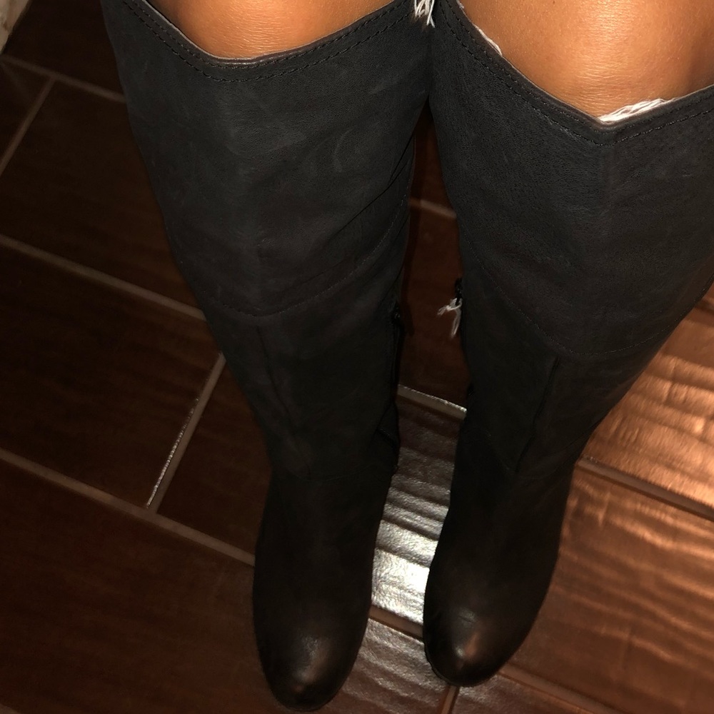 Black over the knee boots